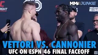 Marvin Vettori, Jared Cannonier Exchange Words at Final Faceoff | UFC on ESPN 46
