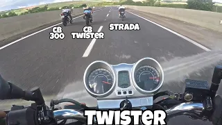 TWISTER VS CB TWISTER VS CB 300R VS STRADA | INSANO!