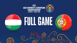 Hungary v Portugal | Full Basketball Game | FIBA U20 Women's European Championship 2023