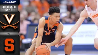 Virginia vs. Syracuse Condensed Game | ACC Basketball 2019-20