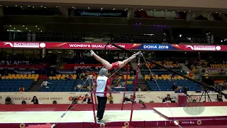 HAEMMERLE Elisa (AUT) - 2018 Artistic Worlds, Doha (QAT) - Qualifications Uneven Bars