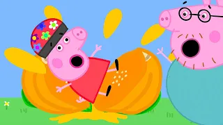 Daddy Pig's Pumpkin Smash 😱 🐽 Peppa Pig and Friends Full Episodes