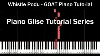 Whistle Podu Piano Cover | The Greatest Of All Time | Yuvan | Vijay | Piano Glise Tutorial Series