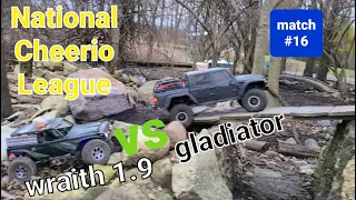 Axial Wraith 1.9 vs Axial Gladiator scx10.3  Match #16 of the national cheerio league