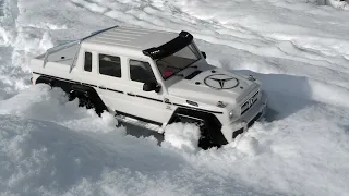 Mercedes Benz G63 AMG 6X6; Traxxas TRX6; snow