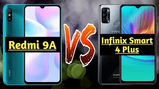 Redmi 9A vs Infinix Smart 4 Plus full details comparison || Which is the best smartphone under ₹8k⚡⚡