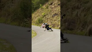 Downhill Skateboarding Crash #shorts