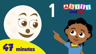 Count the Moon, Sun and Stars! - African Cartoon | 46 minute of educational songs from Akili and Me!