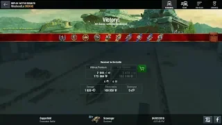 World of Tanks Blitz Tier 5 Scavenger 1st class gameplay