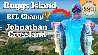 Bass Fishing Buggs Island (Kerr Reservoir) with BFL Champion Johnathan Crossland