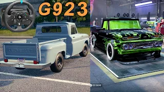 Need for Speed Heat - Chevrolet C10 Stepside pickup 1965 Customize - Logitech G923 Steering Wheel