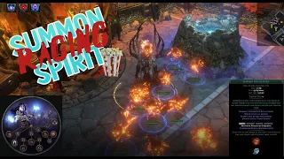 POE 3.19 Leveling as if League Start Popcorn/Bomber Summon Raging Spirit Necromancer