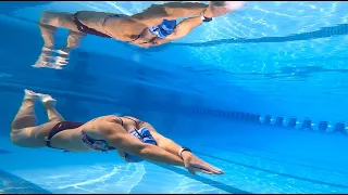 Beautiful Underwater Dolphin Kick!