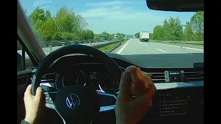 GERMAN HIGHWAY - DRIVER'S VIEW : an apple a day...  and music...