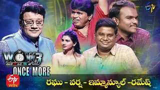 Wow Once More | Raghu, Varsha, Immanuel, Ramesh | 12th October 2021 | Full Episode | ETV Telugu