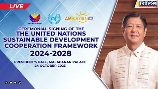 Ceremonial Signing of the UNSDCF 2024- 2028 10/24/2023