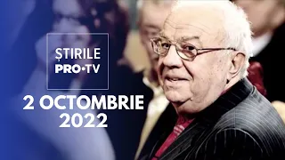 Știrile PRO TV - 2 octombrie 2022