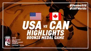 Bronze Medal Game Highlights: United States vs Canada May 20 2018 | #IIHFWorlds 2018