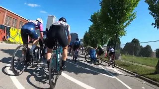 Spectator vs Bike Crash at Tulsa Tough!