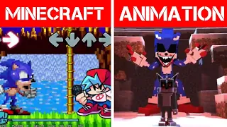 "For Hire"but everyone sings it-Dorkly Sonic x FNF Minecraft Animation Sonic.exe|Fnf Vs Dorkly Sonic