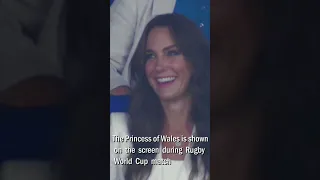 Princess Kate Appeared Surprised And Delighted As She Gets a Huge Cheer From Fans At Rugby World Cup