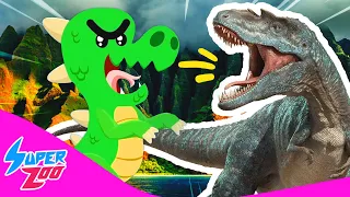 There's a dinosaur inside one of the surprise eggs! | Superzoo