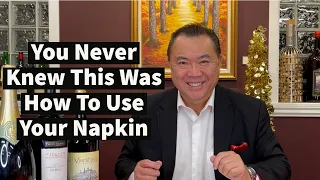 How To Use A Napkin At The Dinner Table | Dining Etiquette | APWASI | Dr. Clinton Lee