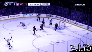 Kucherov[v.t.13] fires 2OT winner past Price in Game 1