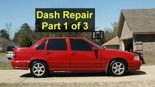 Dash removal for noise / evaporator replacement, Volvo S70, V70, 850  Repair part 1 of 3 - VOTD