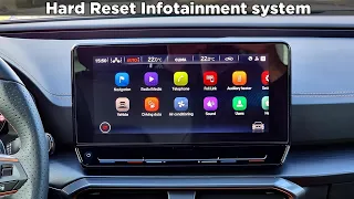 Hard Reset Infotainment system on: Cupra Formentor, Seat Leon, VW Golf 8, Skoda Octavia 4, VW ID3