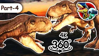 Two T-Rex 360 Fight like Jurassic Park | 4K
