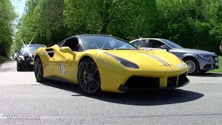 First Ferrari 488 GTB w/ Akrapovic Exhaust System! Revs and acceleration! / BKSupercars