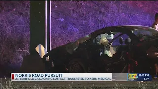 Pursuit of carjacking suspect ends in crash in Oildale