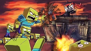 Minecraft | ZOMBIE BASE CHALLENGE - Zombie Horde Attacks! (How Long Can I LAST?)