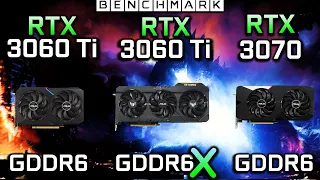 RTX 3060 Ti vs RTX 3060 Ti GDDR6X vs RTX 3070 / Test in 7 Games / Benchmark / QHD