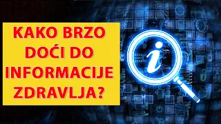 Informacije o zdravlju – kako do njih doći brzo? - Health information - how to get it quickly?