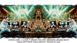 Steve Aoki - I Love It When You Cry (Moxoki) [Radio Edit] - Audio Spectrum Visualizer