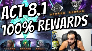 ACT 8.1 100% REWARDS OPENING - RANK 4 GEM + MORE!