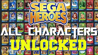 SEGA Heroes ALL CHARACTERS UNLOCKED Gameplay Walkthrough - iOS / Android