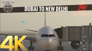 DXB TO DEL | Dubai To New Delhi | Emirates MSFS 2020 4K Ultra Setting