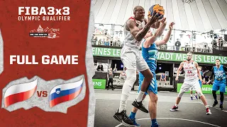 Poland v Slovenia | Men's - Full Game | FIBA 3x3 Olympic Qualifier