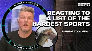 What's the HARDEST SPORT TO PLAY? 👀 Reacting to a TOP-60 LIST | The Pat McAfee Show