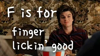 Learn the alphabet with Steve Harrington