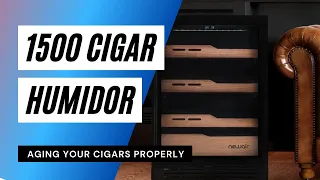 UNBOXING A 1500 CIGAR HUMIDOR - Newair 1,500 Count Electric Cigar Humidor NCH1K5BK00