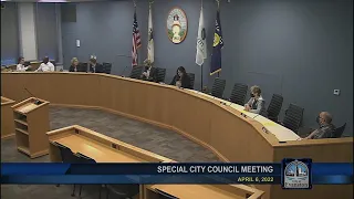 Special City Council meeting 4-6-2022