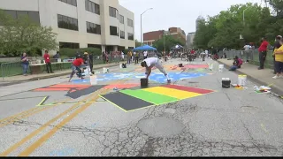 Artists not discouraged by vandalism to BLM mural