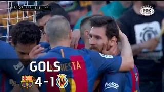 Gols - Barcelona 4 x 1 Villarreal - La Liga 16-17