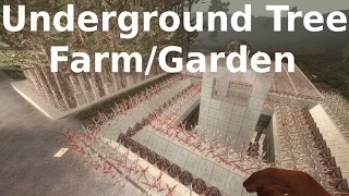 7 Days to Die Bunker + Underground Garden / Tree Farm
