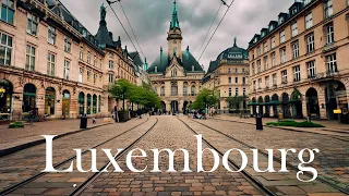 Luxembourg 🇱🇺 walking tour 4K 60fps | Small and richest country in the Europe 🇪🇺,