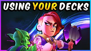 RATING YOUR DECKS! PLAYING VIEWER CLASH ROYALE DECKS! (January 2024)